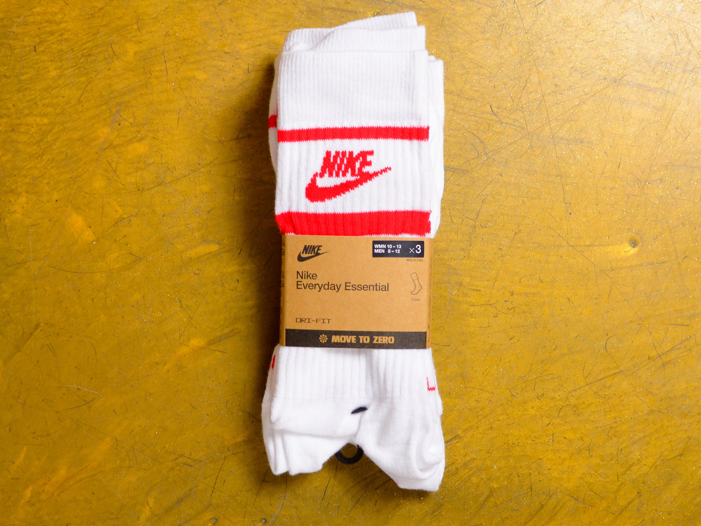 nike white and red socks