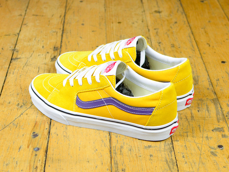 purple gold vans