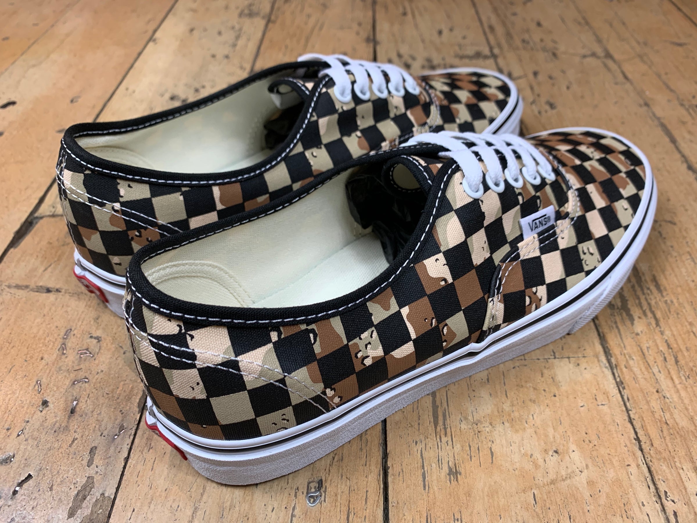 desert camo checkered vans