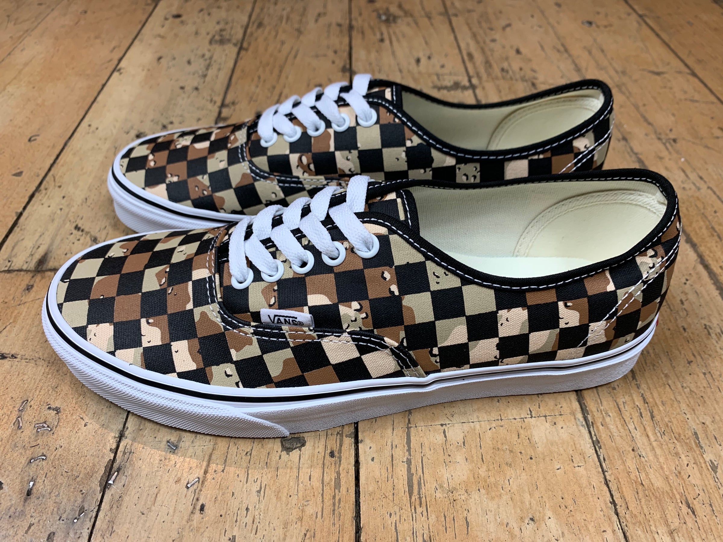 desert camo checkered vans