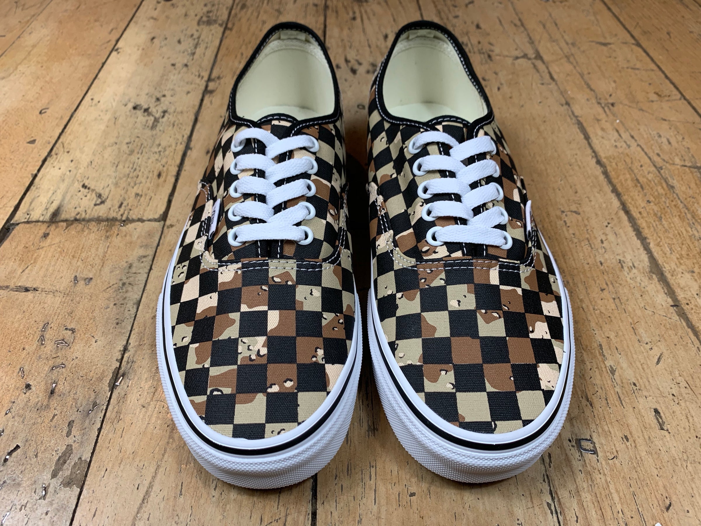 desert camo checkered vans