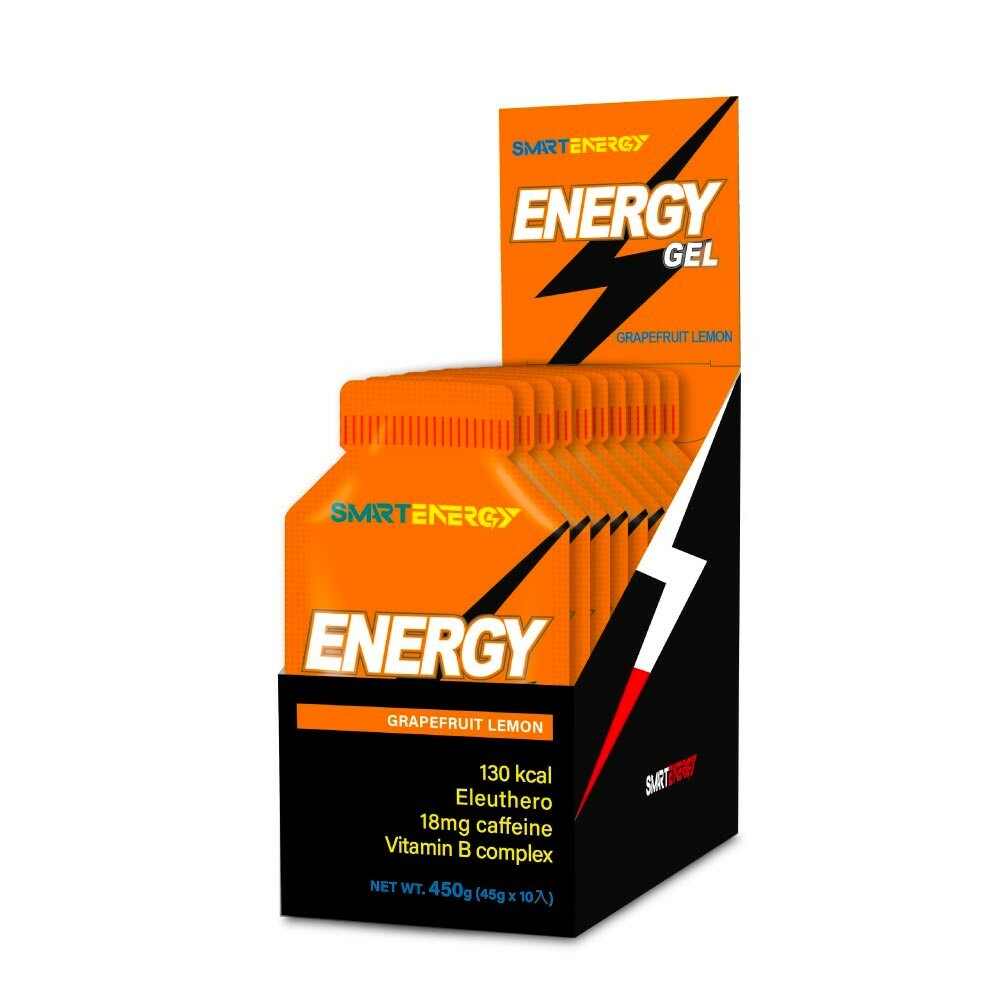 【紅牛聰勁】能量膠Energy Gel｜柚香檸檬口味（10入/盒）