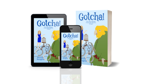 3d mockup of ebook and paperback of Gotcha by Wendy Neugent