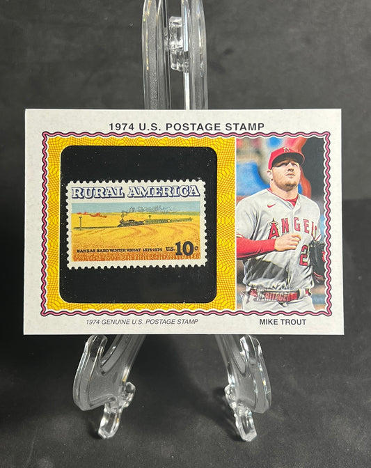 2023 Topps Heritage Angels 1974 Stamps Ohtani Trout Nolan Ryan Frank  Robinson