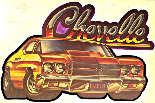 CHEVELLE Muscle Car Racing Vintage 70s t-shirt iron-on transfer authen