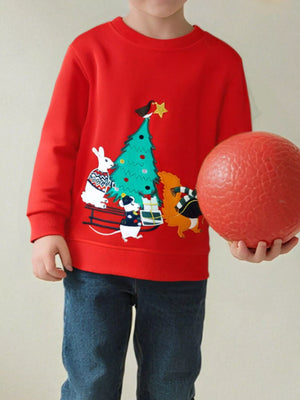 Children's Christmas Tree Crewneck Sweatshirt - Simply Love