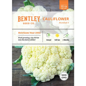 Cauliflower-Snowball Y Improved Seed Packet - Needmore Farms