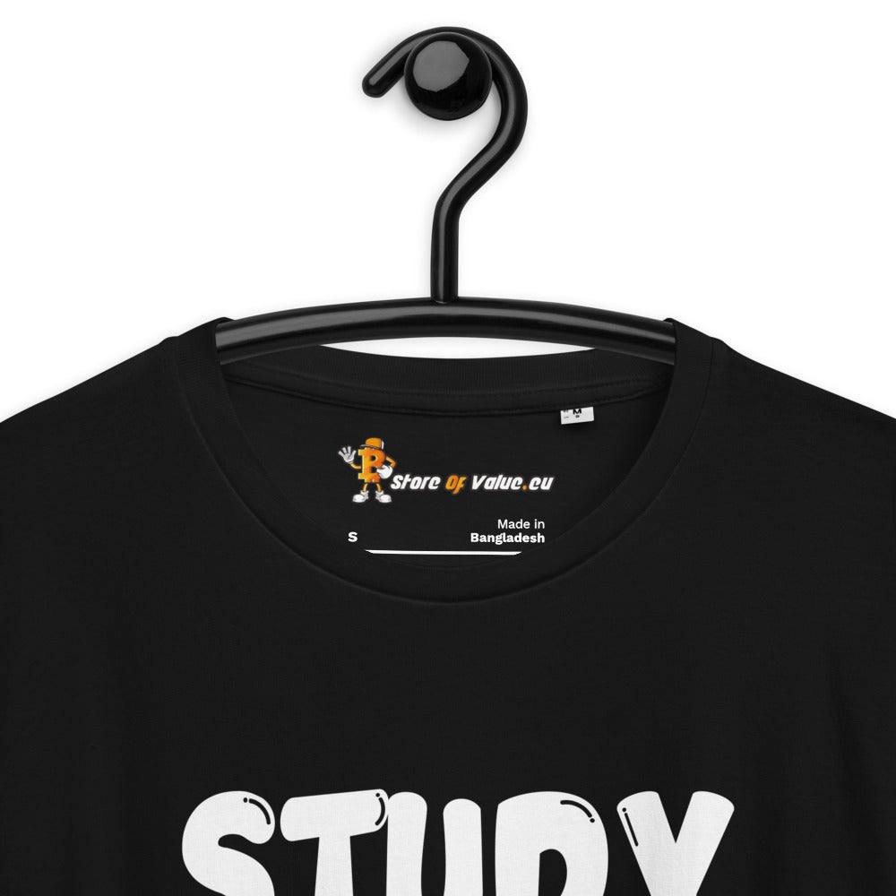 Study Bitcoin - Premium Unisex Organic Cotton Bitcoin T-shirt Store of Value