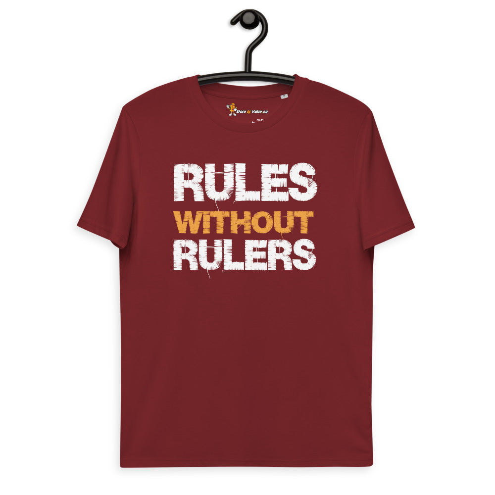 Rules Without Rulers - Premium Unisex Organic Cotton Bitcoin T-shirt Store of Value
