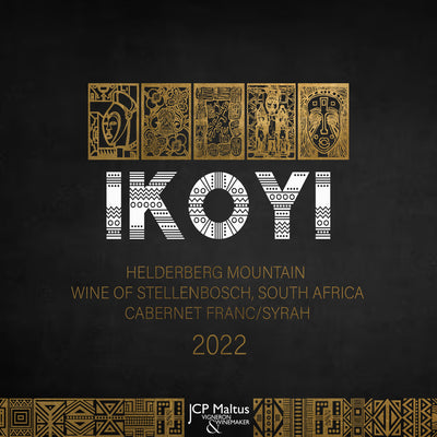 2022 IKOYI Helderberg Red bottle label