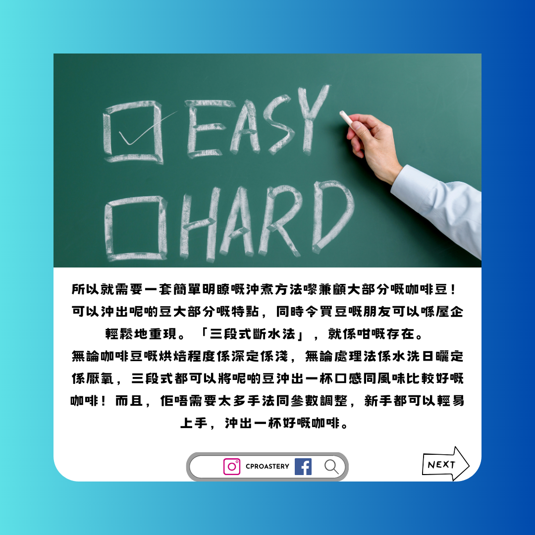 不需要太多手法同參數調整，新手都可以輕易上手，沖出一杯好咖啡。