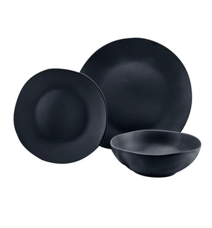 Stoneware 12 Piece Dinnerware Set - Service For Four - MODERNDEC