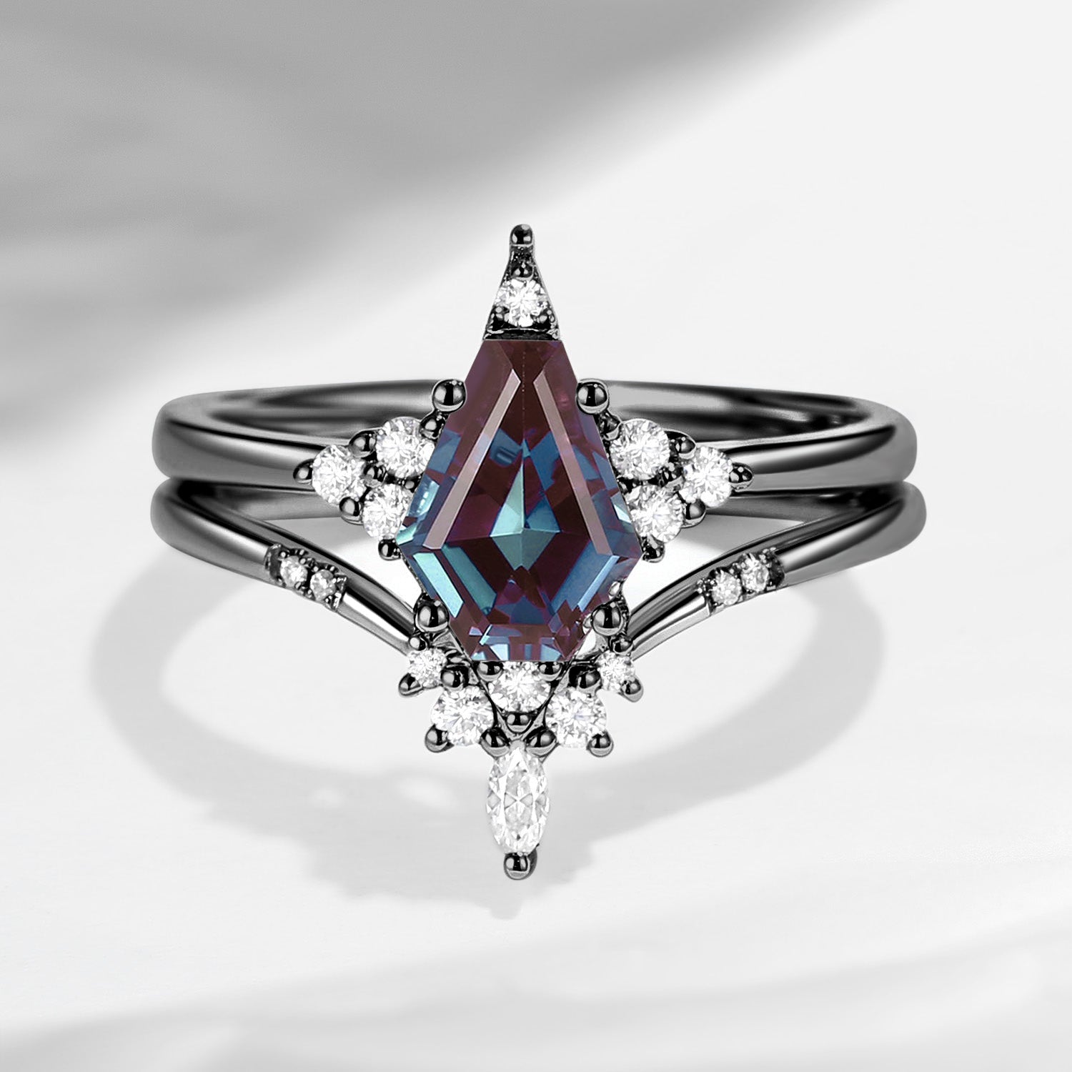 UniqueCoffinAlexandriteEngagementRingStar1 1