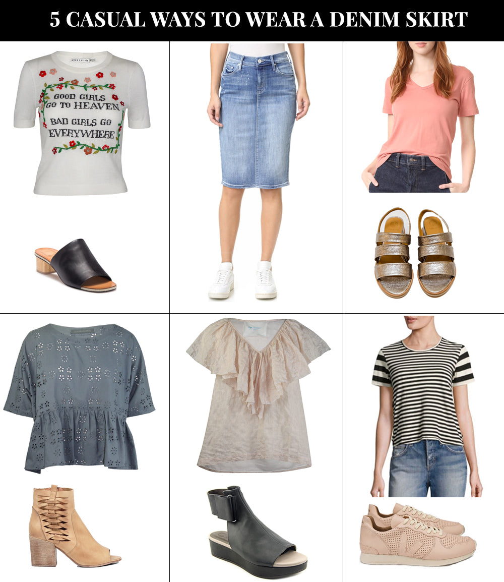 5 Casual Ways to Wear a Denim Skirt – Muse Boutique Outlet