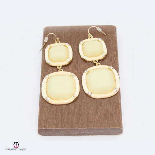 Private Label Ivory Ivory Bamboo Drop Earring Size Ivory Muse Boutique Outlet | Shop Designer Clearance Jewelry on Sale | Up to 90% Off Designer Fashion
