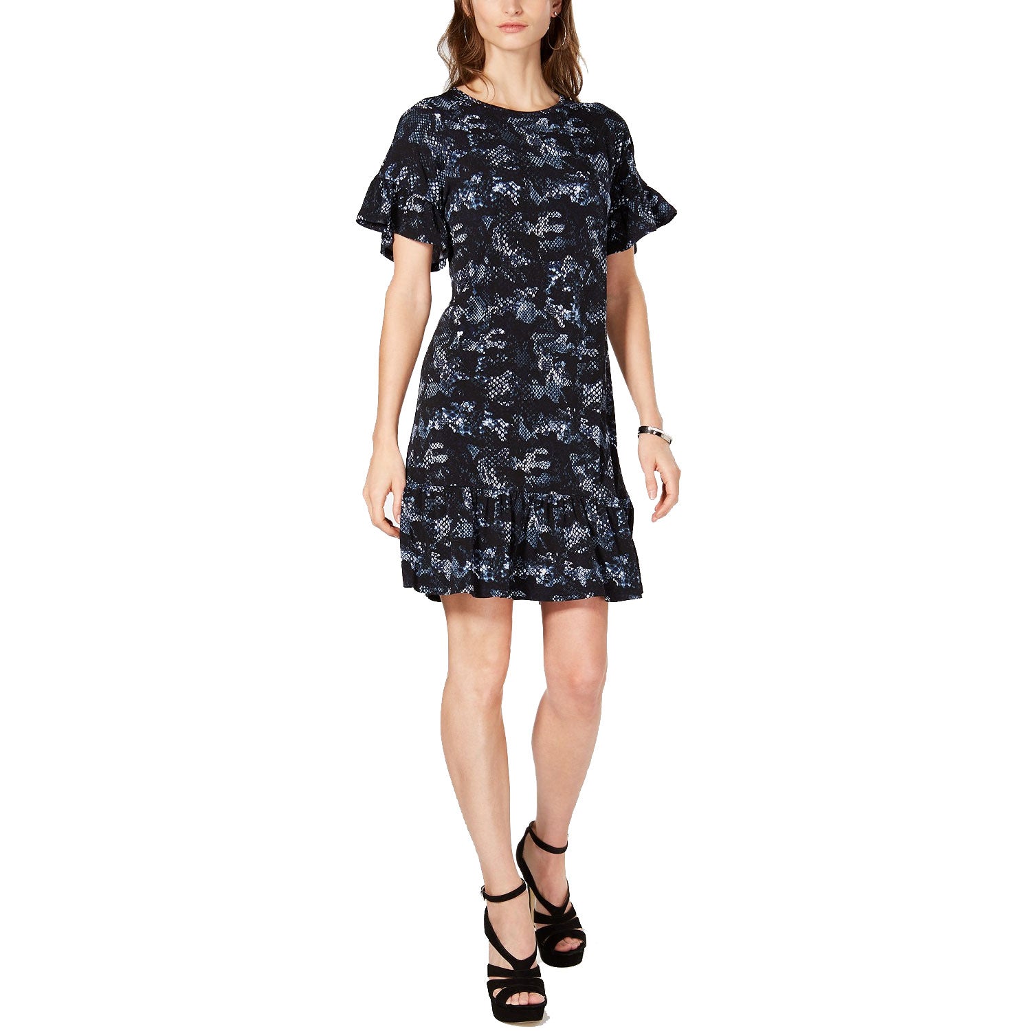 Michael Kors Snake Print Ruffle Dress | Muse Boutique Outlet