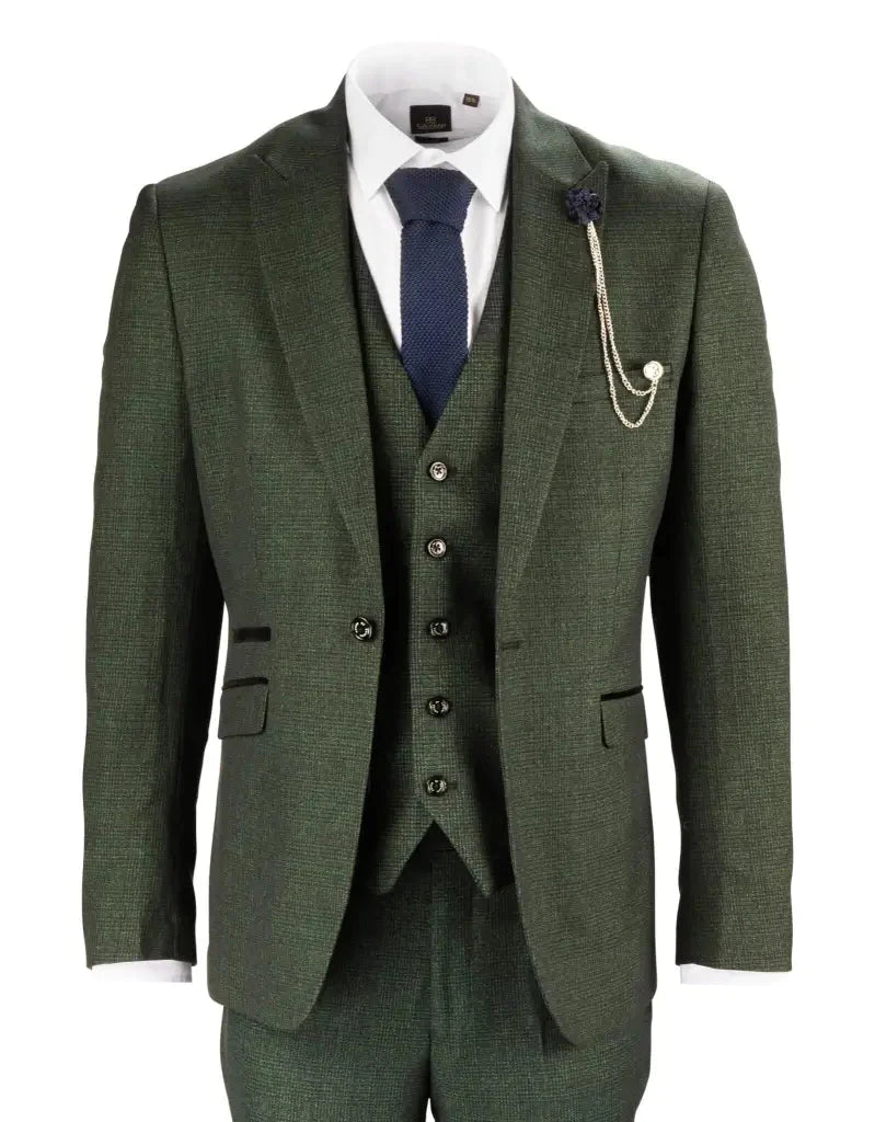 Gentlemen costume Olive green - Cavani Caridi – Garrison Suits