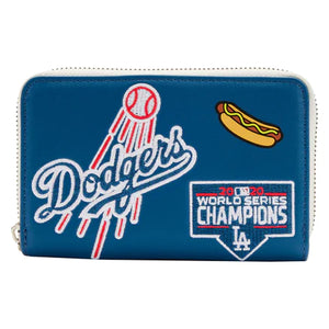 MLB LA Dodgers Patches Zip Around Wallet - Spooky Boootique Crafts-N-Collectibles