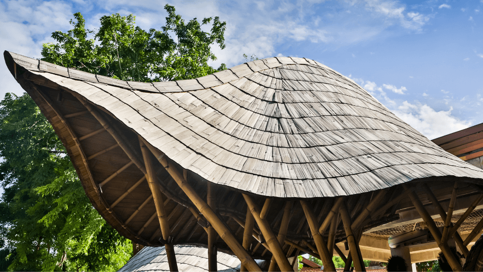 Roof Construction Made From Bamboo