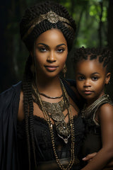 Maman africaine et sa fille