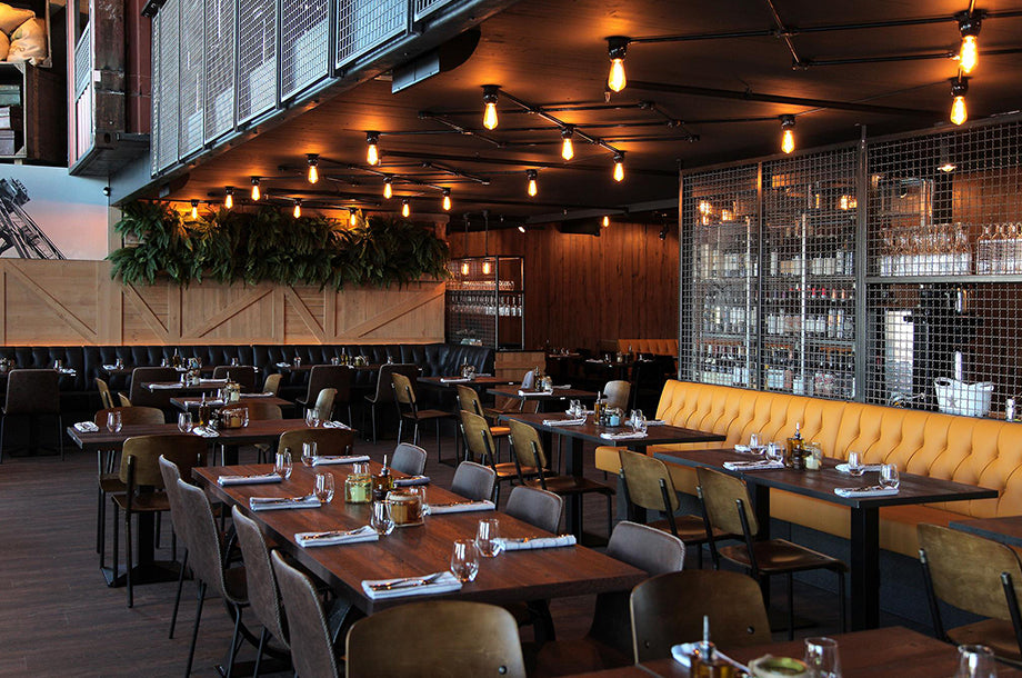 Cargo Restaurant and Bar LED filament light bulbs Bright Goods