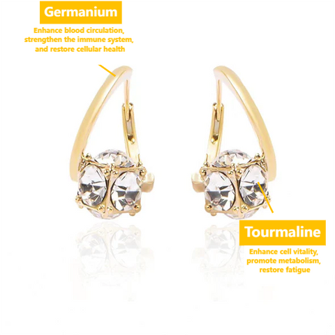 Tourmaline Germanium Ion Earrings