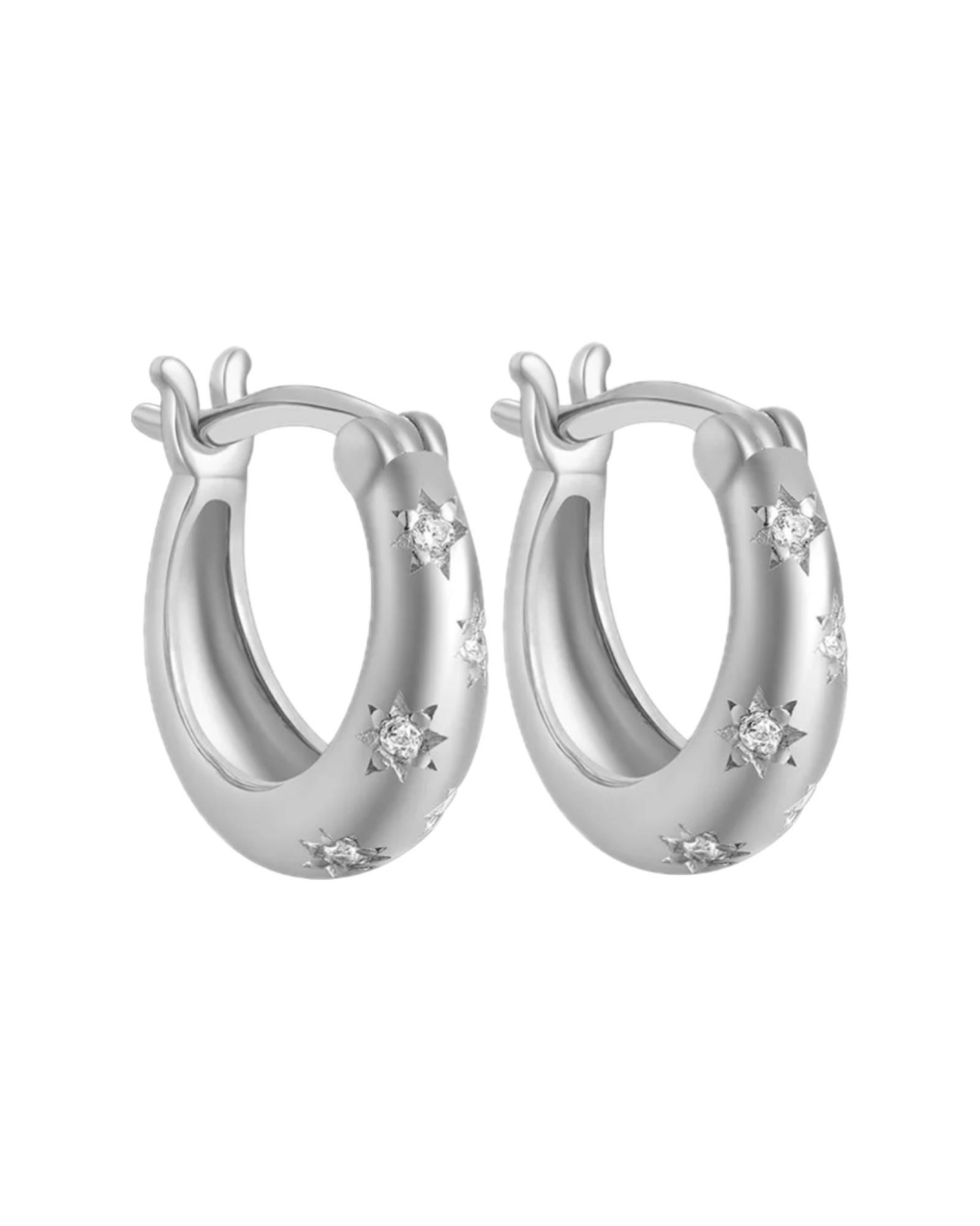 Billede af Belphia Star Øreringe 925 Sterling Sølv 10mm - 925 Sterling Sølv