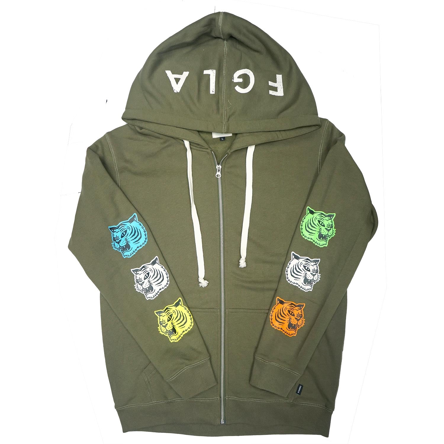 army zip up hoodie