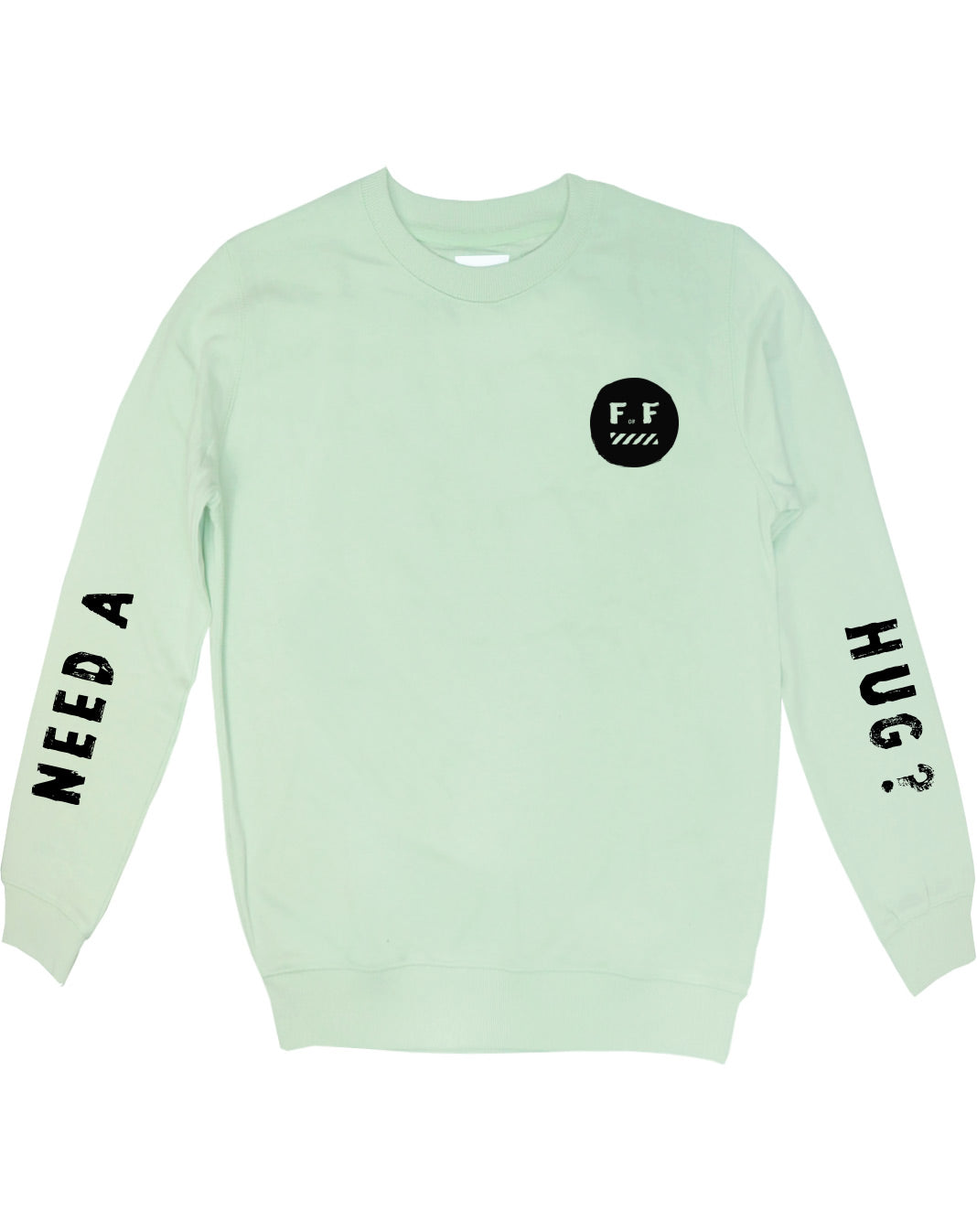 mint green crew neck sweatshirt