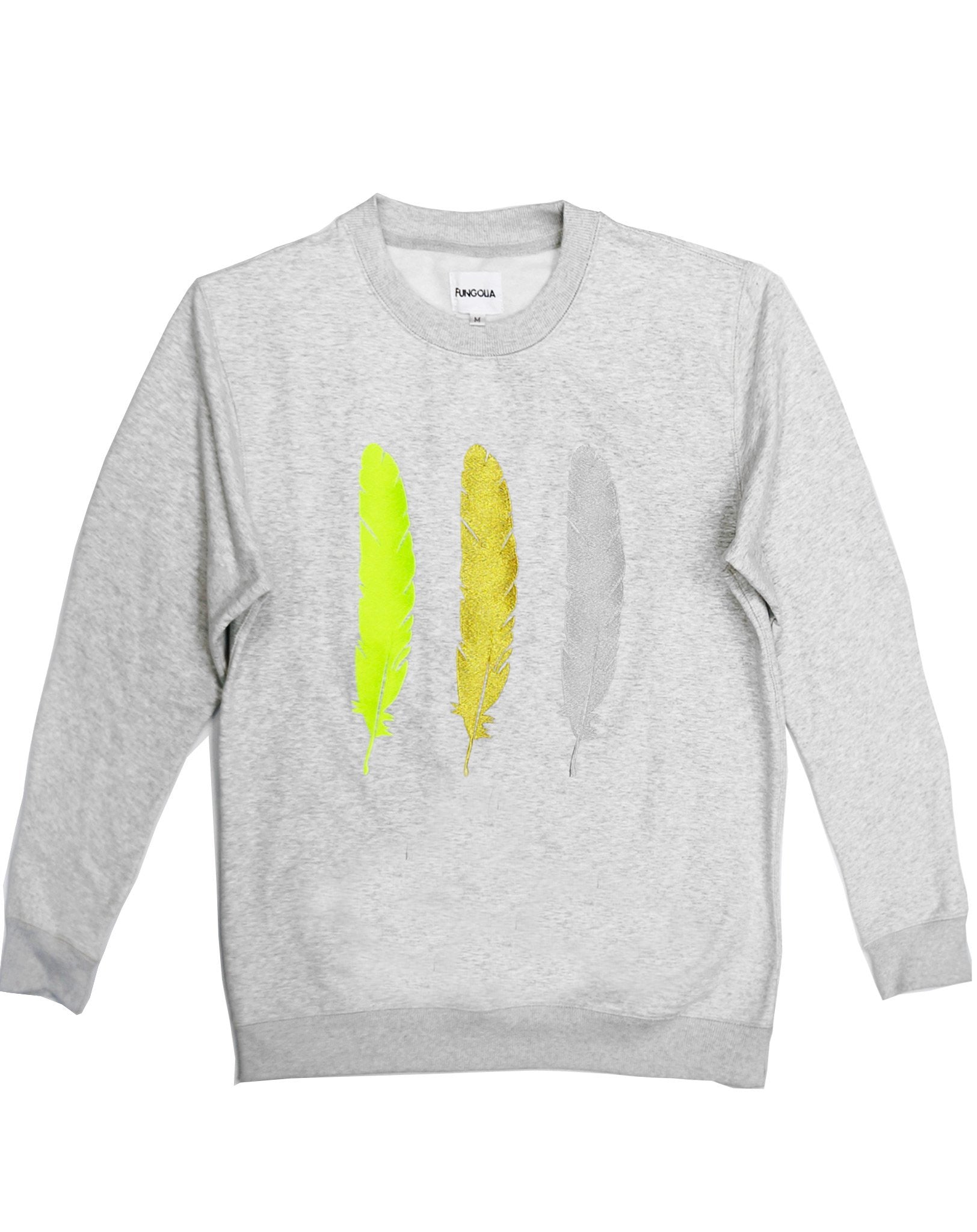 light yellow crew neck sweatshirt