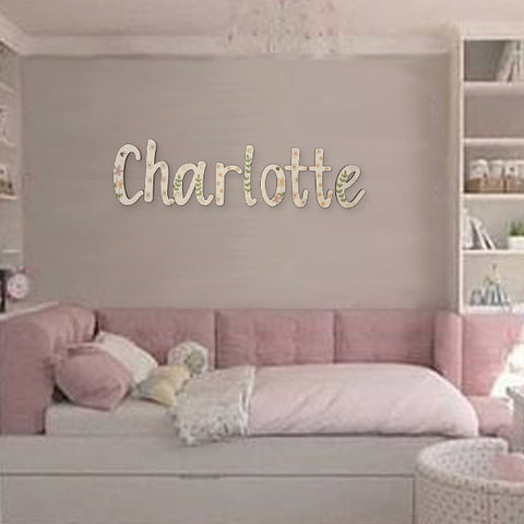 Personalised Wall Letters - Flowers 8567