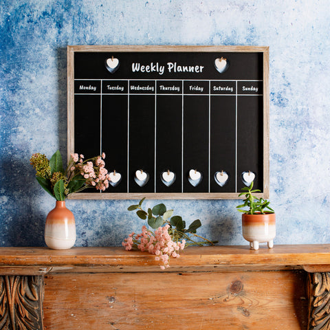 Farmhouse Weekly Calendar Chalkboard Planner 10386