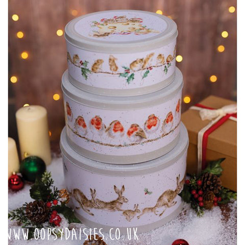 Christmas Cake Tin Nest 13308