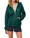 Picture of Code zipped hoodie - Glazed green