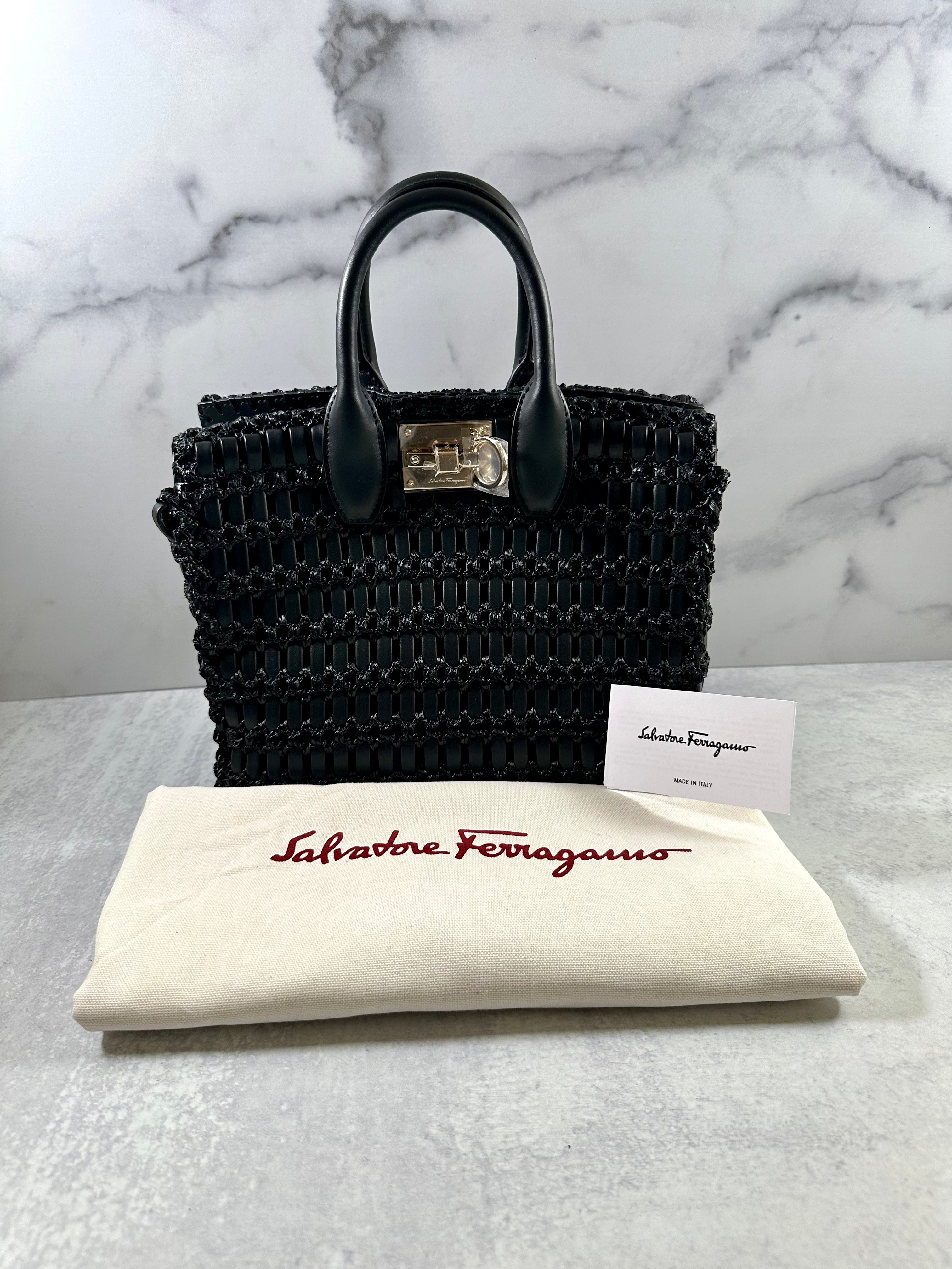 Ferragamo Studio Woven Leather Bag