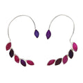 Plata Drusa Morado y Fucsia