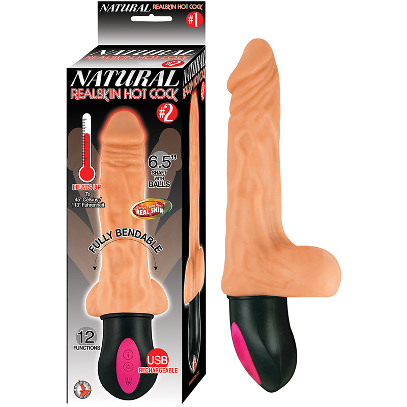 Natural Realskin Hot Cock 2 65 Inches Beige 