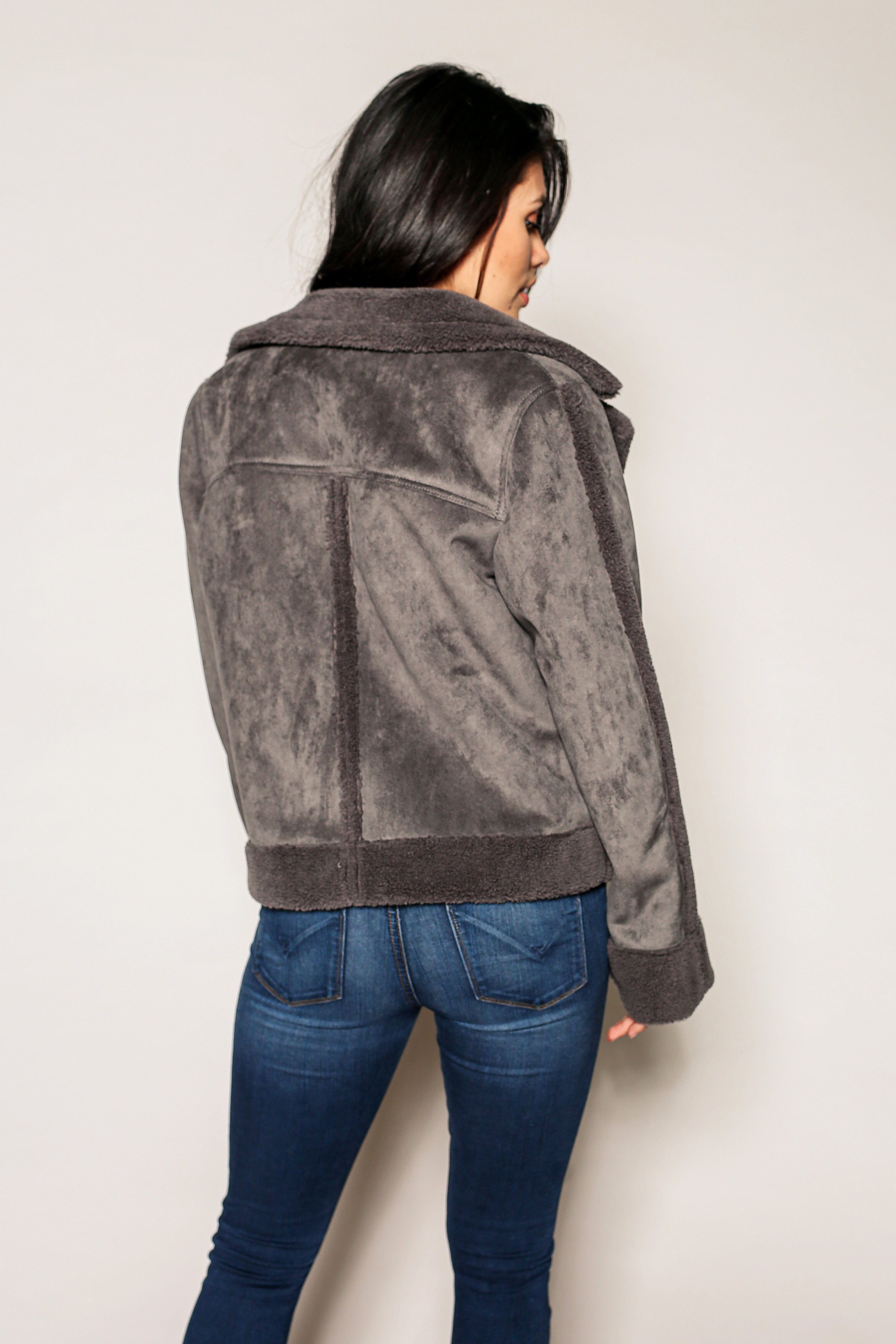 Tiana Aviator Sherpa Coat