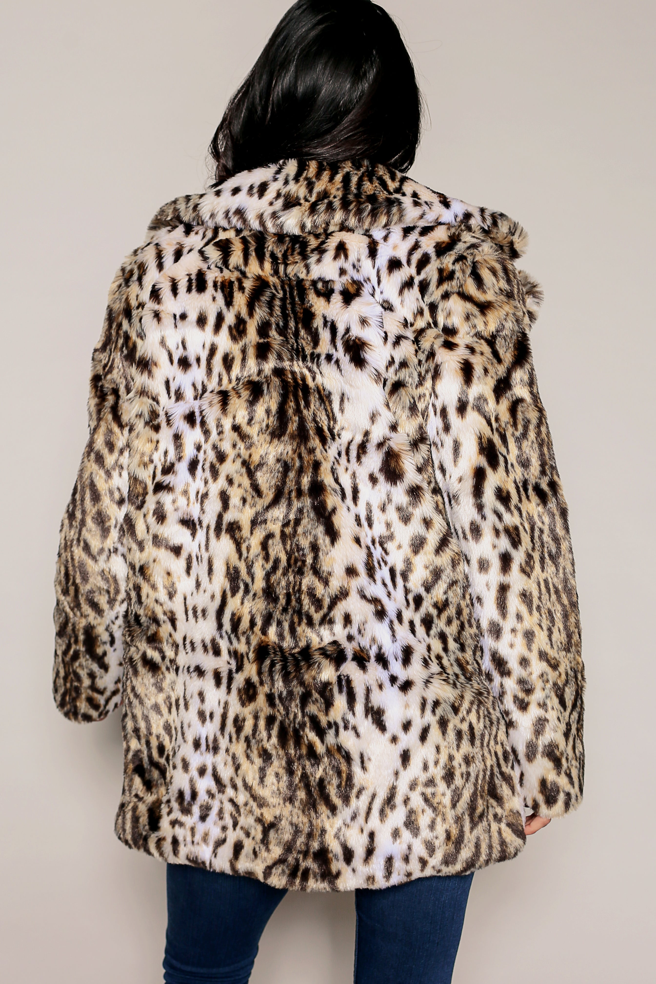 Mirabeau Leopard Faux Fur Coat