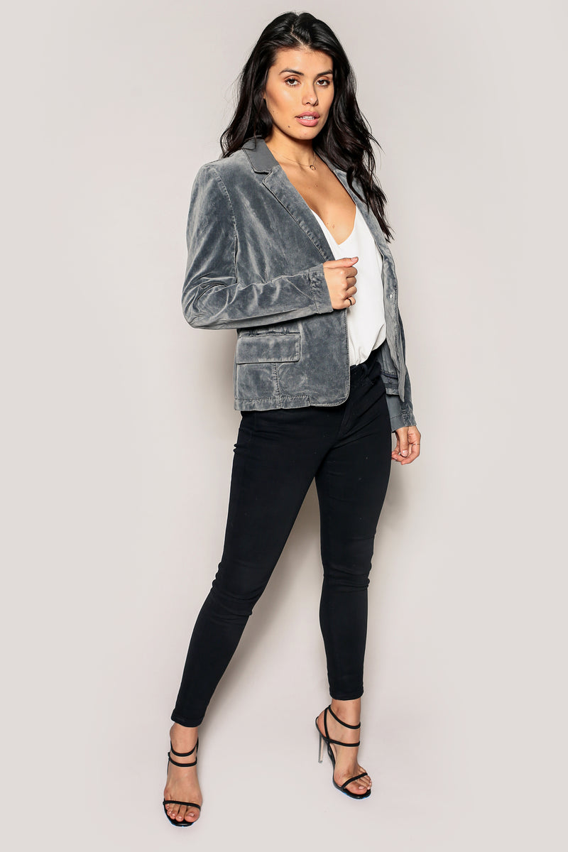 Galleria Blazer Blazer - Classic Women's Velvet Blazer – Marrakech Clothing