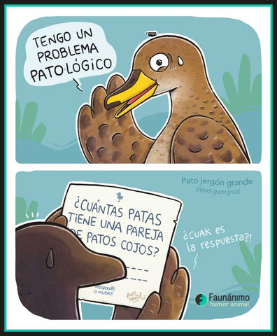 Dibujo de pato jergón grande con problema patógeno