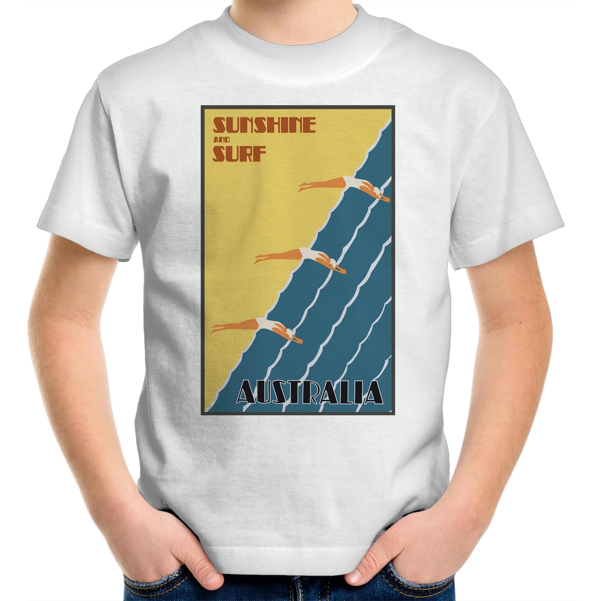 Sunshine & Surf Australia - Kids T-Shirt Arty Threads Australia