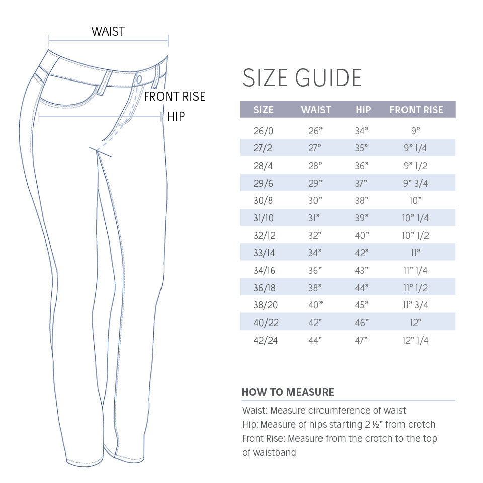 Sizing Chart – Ivory Closet