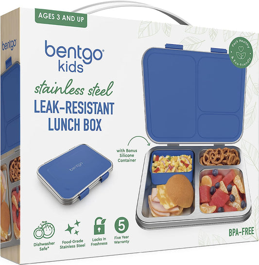 Bentgo Kids' Snack Leak-Proof Storage Container Green/Navy