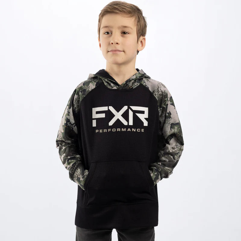 FXR YOUTH PILOT UPF PULLOVER HOODIE
