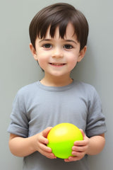 child with stress ball