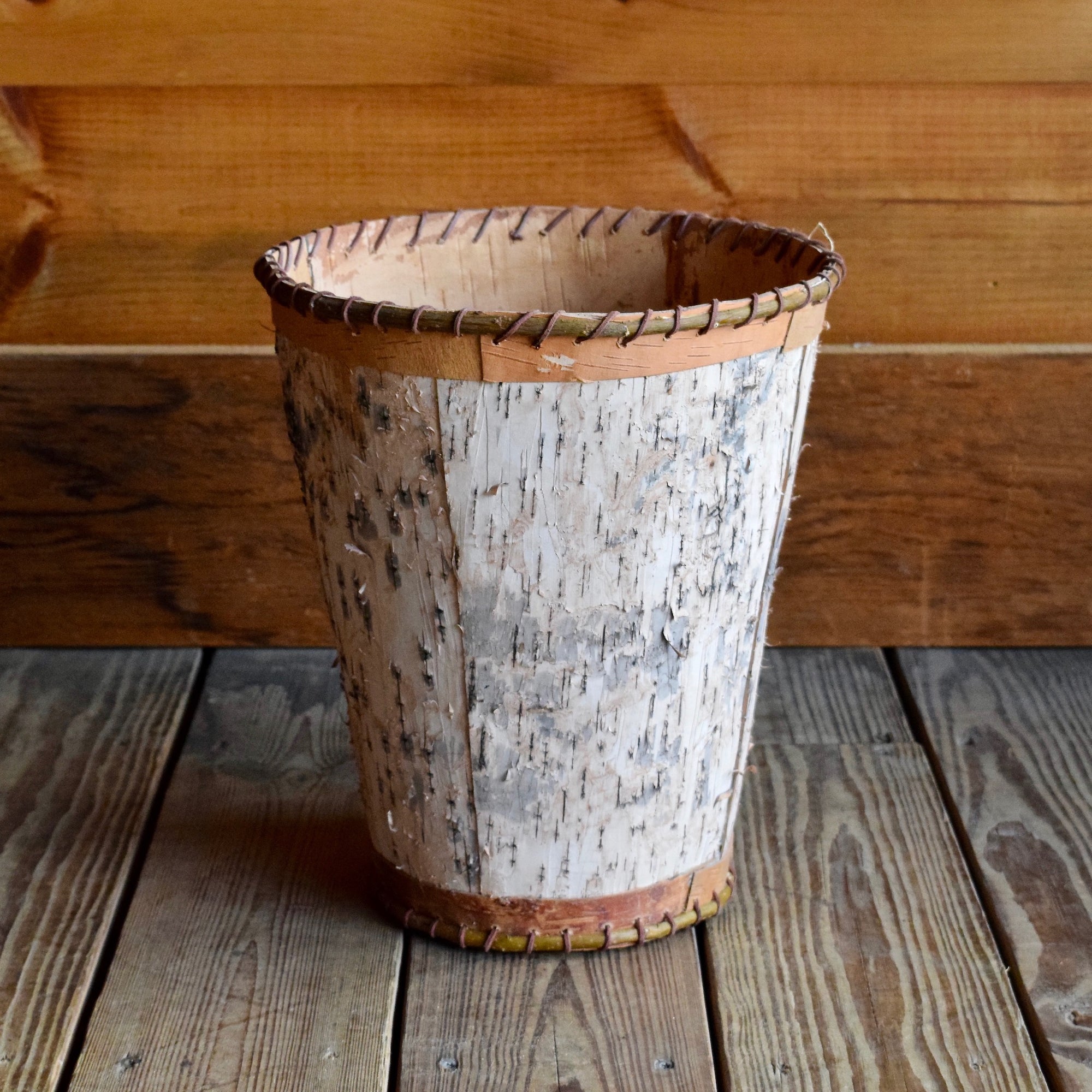 Birch Bark Waste Basket | Adirondack Rustic Decor – Dartbrook Rustic Goods