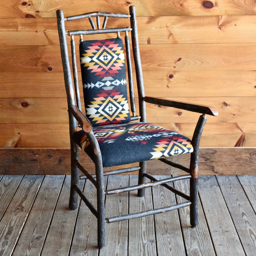 Hickory Arm Chairs Upholstered in Pendleton Pueblo Dwelling | Hickory