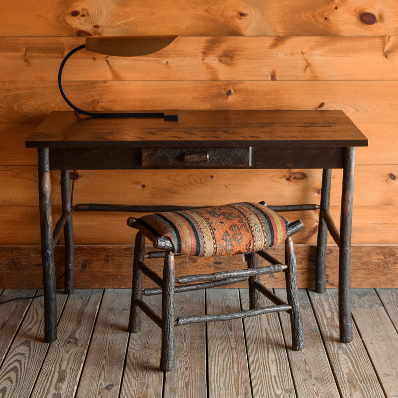 rustic dark wood desk