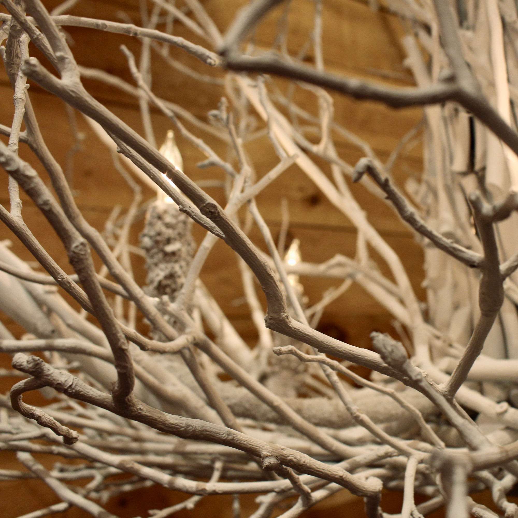 Frosted Gothics Twig Chandelier | Rustic Lighting – Dartbrook Rustic Goods